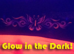 Glow in the Dark Airbrushed Tattoo